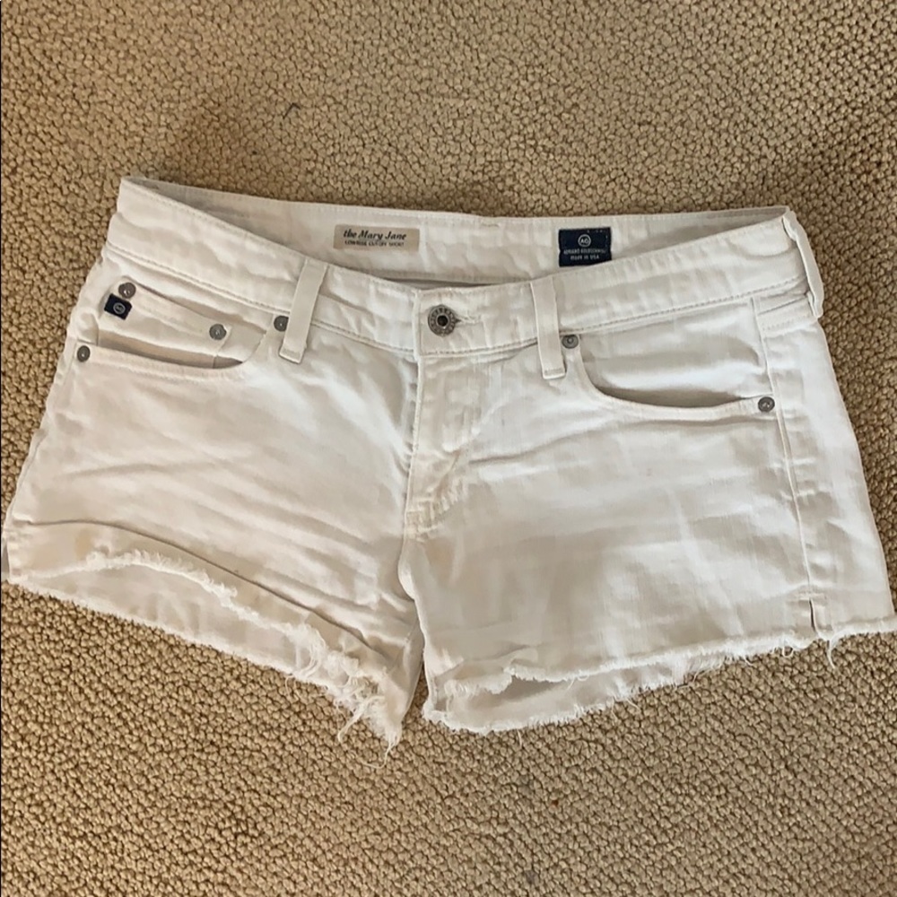 White Jean Shorts- AG Adriano Goldschmied 29
